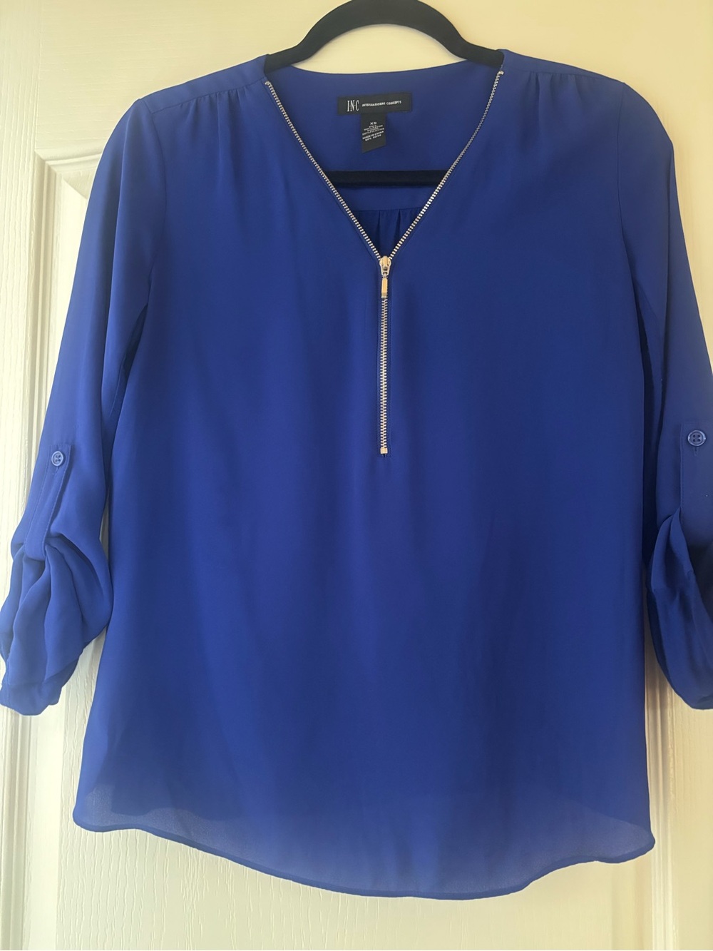 INC blue top xs
